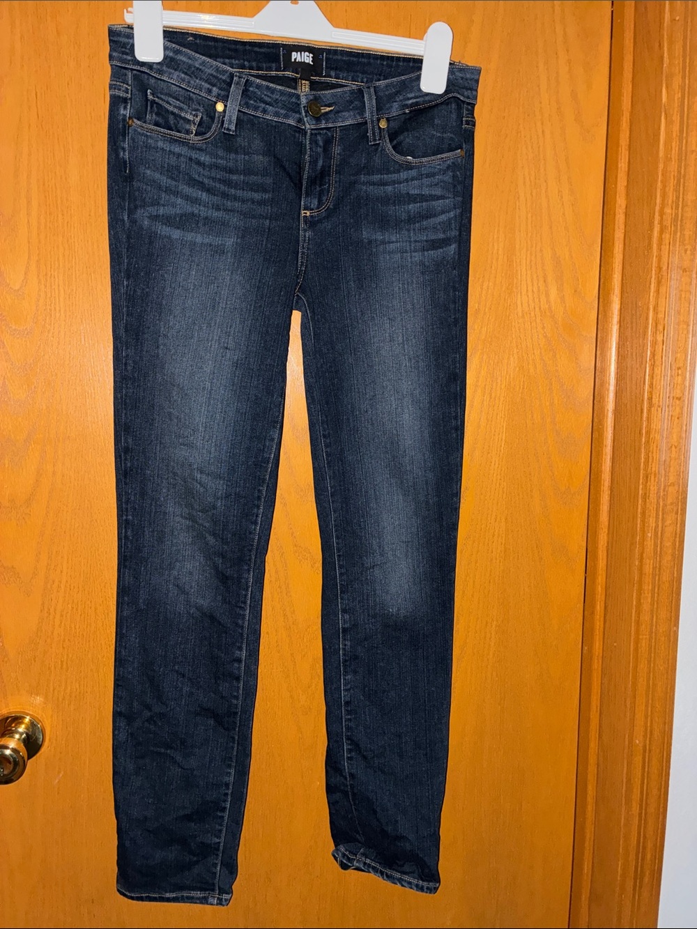 PAIGE Skinny Jeans in Dark Blue Wash size 29